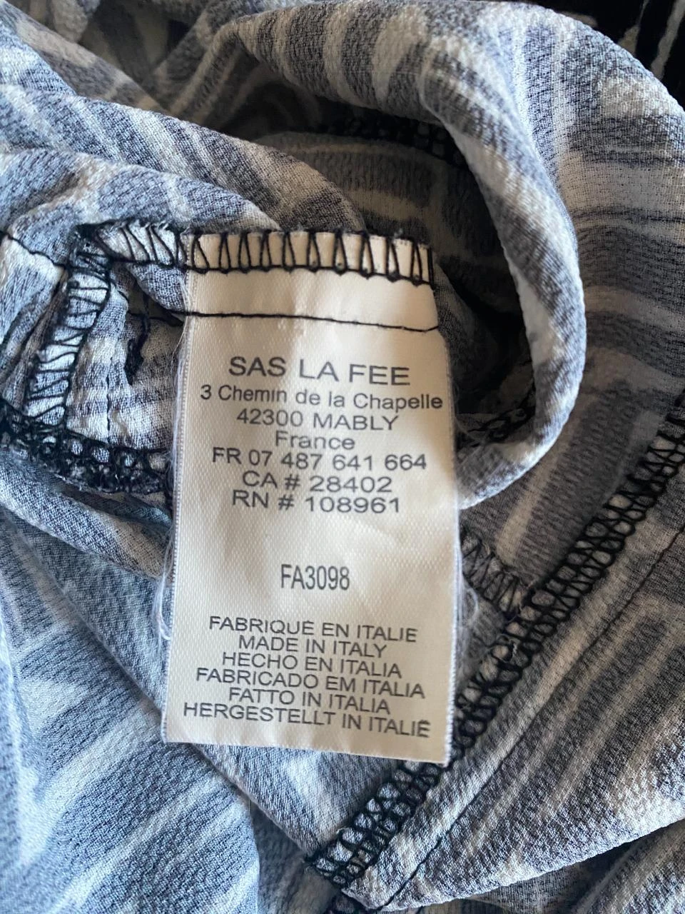 Combinishort La Fée Maraboutée maat 42 zwart & wit – Grafische print – photo 10